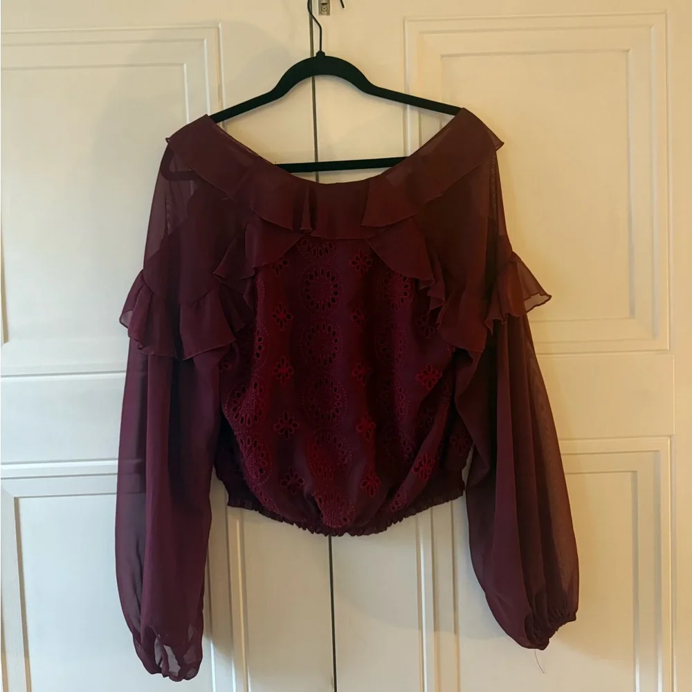 Red Free People Blouse - Picture 4 of 4